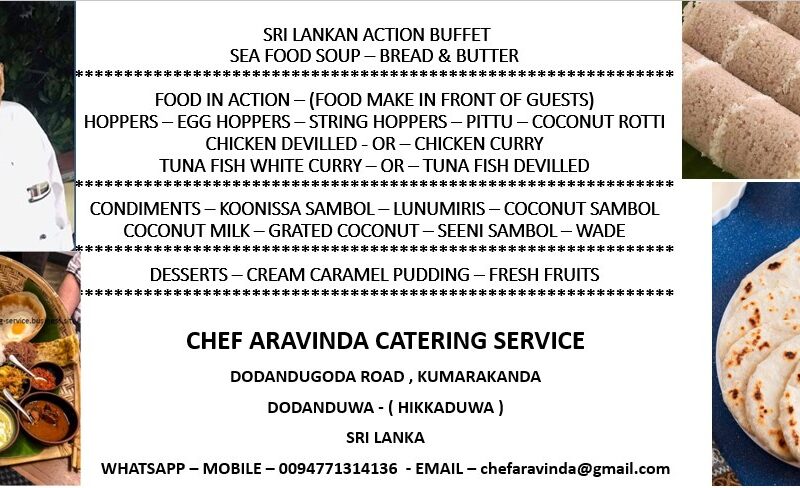 Chef Aravinda Catering Service