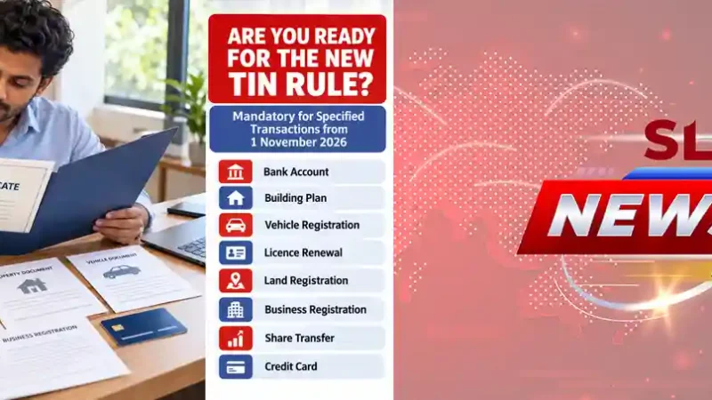 Sri Lanka TIN Certificate Mandatory from November 2026