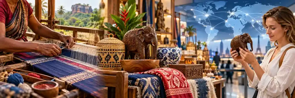Sri Lankan artisan craftsmanship representing Lakarcade’s participation in the UN Global Compact